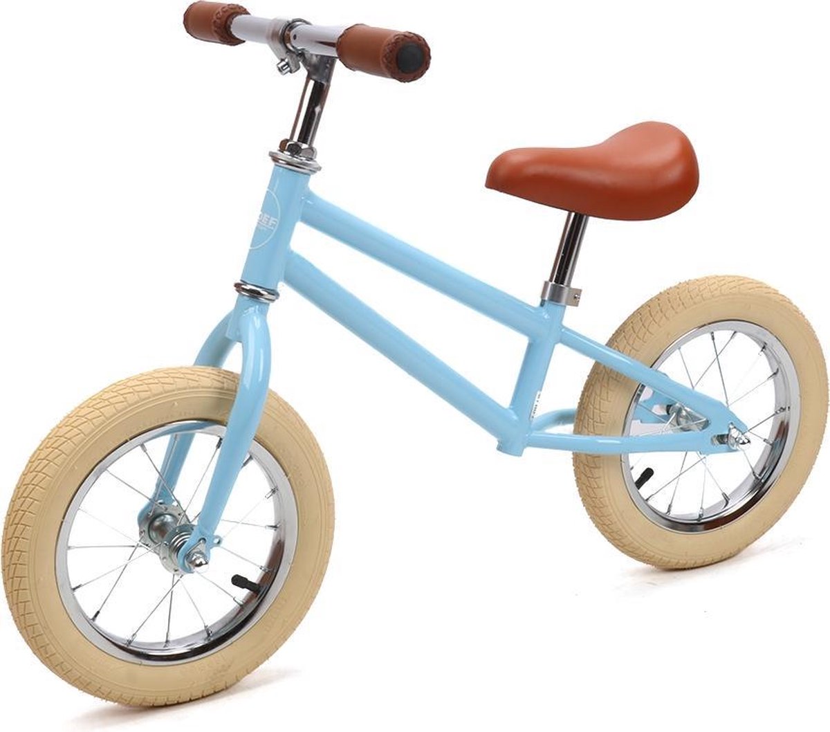 Sjoef Loopfiets | 12 inch Kinderfiets | Zadel en Stuur verstelbaar | Kinderen vanaf 3 jaar - Blauw